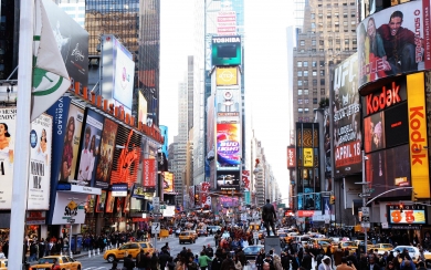 Times Square 4K HD 2020 For Phone Desktop Background