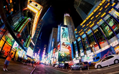Times Square 8K HD iPhone PC Photos Pictures Backgrounds