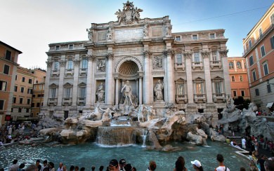 Trevi Fountain HD 4K Backgrounds Image