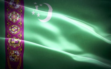 Turkmenistan Flag 4K HD