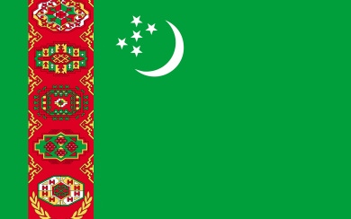 Turkmenistan Flag HD 4K 2020