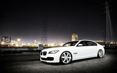 White BMW 7 iPhone Full HD 5K 2560x1440 Download For Mobile PC