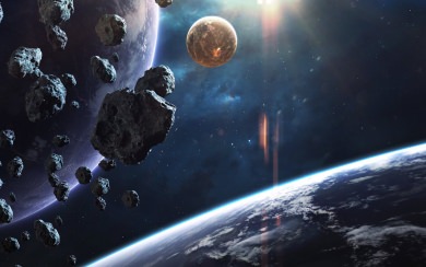Asteroid Belt 4K Full HD iPhone Mobile