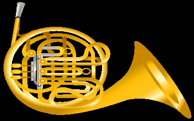 Blue French Horn HD Wallpaper Free To Download For iPhone Mobile