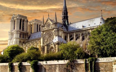 Notre Dame Cathedral Paris 4K Full HD For iPhoneX Mobile