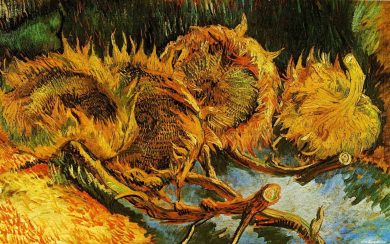 Painting of Vincent Van Gogh  Starry night Desktop wallpapers 640x480