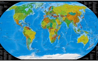 World Map High Resolution 4K HD Free To Download 2020