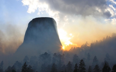 Devils Tower 4K 5K 8K HD Display Pictures Backgrounds Images For WhatsApp Mobile PC