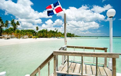 Dominican Republic Flag iPhone Images Backgrounds In 4K 8K Free