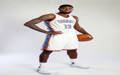 Paul George Oklahoma City Thunder Free HD Display Pictures Backgrounds Images