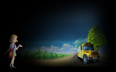 School Bus HD Background Images