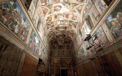Sistine Chapel Mural 4k For iPhone 11 MackBook Laptops 8k HD