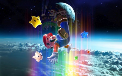 Super Mario Galaxy Retina Wallpaper Widescreen Best Live Download Photos Backgrounds