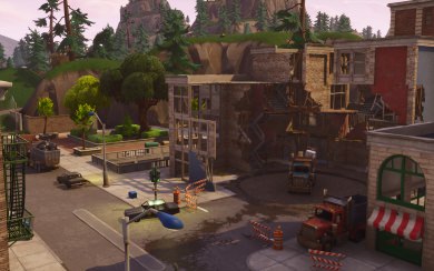 Tilted Towers Fortnite HD Background Images