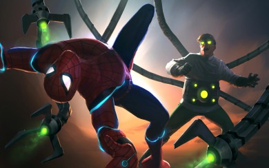 Free Spiderman vs Octopus HD Wallpapers 1920x1080 for Mobiles