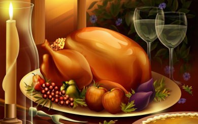 Happy Thanksgiving Food 3D 4D 5D PS5
