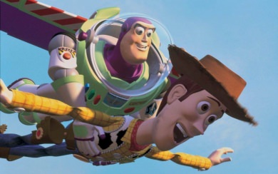 Pixar Buzz Lightyear Flying Android iPhone wallpapers