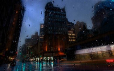 The city in the rain 1920 X 1080 wallpapers in 8K