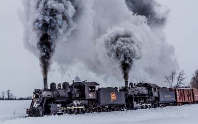 Train During The Snow 10k 16k 20k Wallpapers
