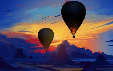 air balloon wallpapers in 4k for PS4, PS5