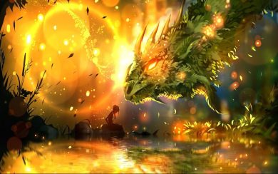 video game dragon and the girl wallpapers in 4k for PS4, PS5, Nintendo, Xbox