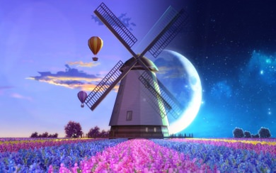 windmills wallpapers in 4k for PS4, PS5