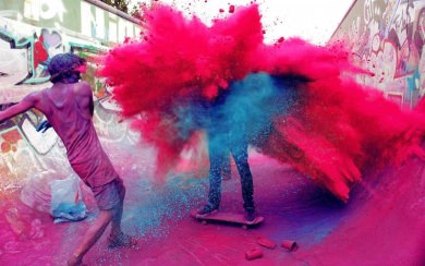 4K Colors of Holi Wallpapers