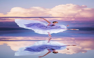 Ballerina Dancing on Ice 4K HDQ Wallpapers