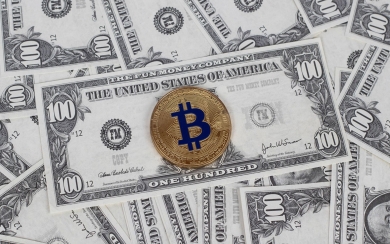 Bitcoin Currency Digital Art Wallpaper
