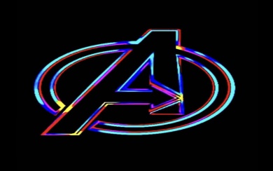 The Avengers Neon Logo 4K HD Wallpaper