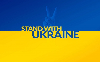 Ukraine Flag Victory Sign 4K Wallpapers