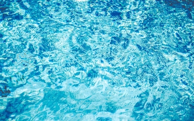 Pool in Summer Blue Water Poolside 4K Wallpaper
