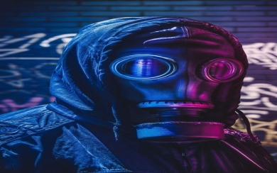 Gas Masked Man Wallpapers Download in 120K