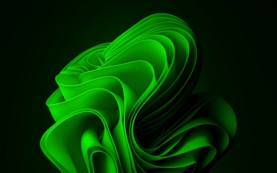 Green Windows 11 Logo HD Wallpaper
