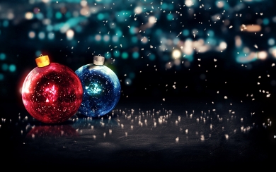 HD Wallpaper: Xmas Balls Happy New Year