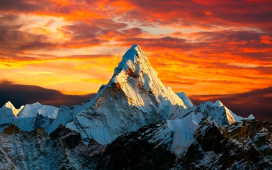 Himalayas Mountains Landscape HD Wallpaper