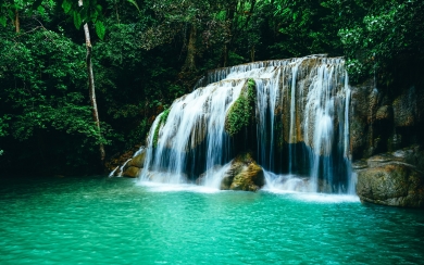 Beautiful Waterfall in Thailand 4k Wallpaper For Laptop 1920x1080 Aesthetic