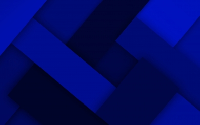 Dark Blue Geometric Shapes Material Design HD Wallpaper