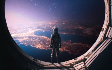 Interstellar Astronaut Stunning Digital Artwork HD Wallpaper