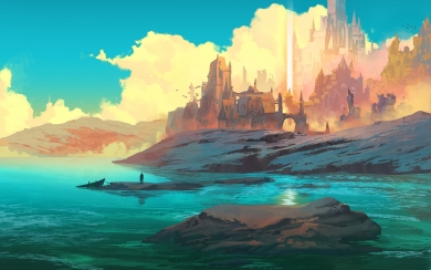 Journey into the Past HD Wallpapers of Stunning Castle Illustrations