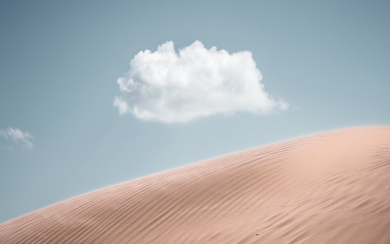 Lonely Cloud Above the Desert Nature HD Wallpaper