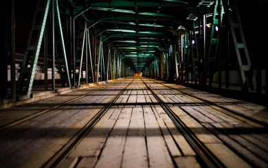 Man-Made Railroad Bridge HD Wallpaper for macbook