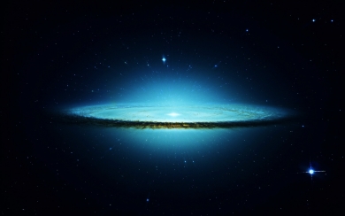 Space Galaxy Cyan Star HD Wallpaper for macbook
