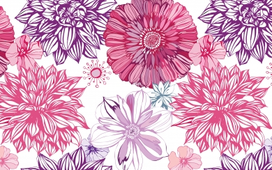 Violet Floral Pattern HD Wallpapers for Mobile