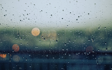Find Beauty in Rainy Days with a Window Bokeh Wallpaper HD Wallpaper