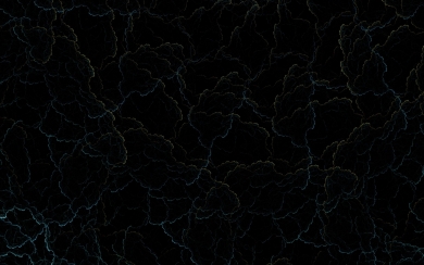 Fractal Darkness Abstract Black Spot HD Wallpaper