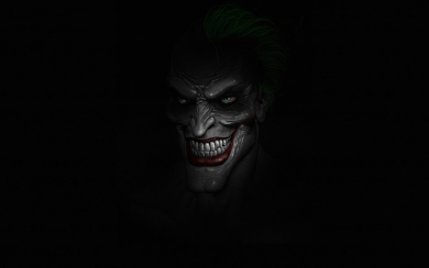 Joker Minimalism Fan Art Featuring the Iconic Supervillain on Black Backgrounds