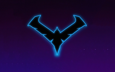 Nightwing Gotham Knights Minimal Logo HD Wallpaper for Gamers