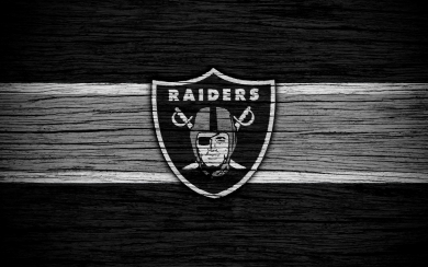 Oakland Raiders A Dynamic NFL HD Wallpaper with a Wooden Texture