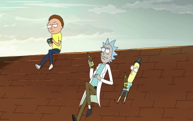 Rick Morty and Mr. Poopybutthole HD Wallpaper